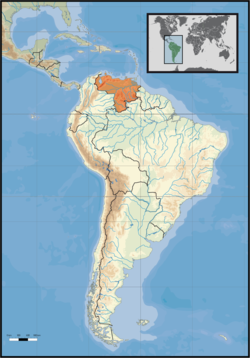 Location of Venezuela