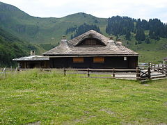 Chalet du col de Bretaye près de Villars-sur-Ollon, Suisse.