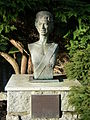 Bust of Queen Elizabeth II in Beacon Hill Park, Victoria, BC Canada