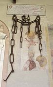 Chains of the medieval harbour of Pisa