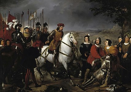 Bătălia de la Cerignola⁠(d) : El Gran Capitan găsește cadavrul lui Louis d'Armagnac, duce de Nemours⁠(d) (1835)