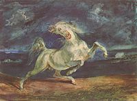 Horse Frightened by a Storm label QS:Len,"Horse Frightened by a Storm" label QS:Lpl,"Koń przestraszony przez burzę" 1824