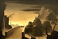 Franz Sedlacek, Mountain Landscape with Automobile (1931)