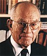 J. William Fulbright, U.S. Senator from Arkansas and founder of the Fulbright Program; Law School, '34