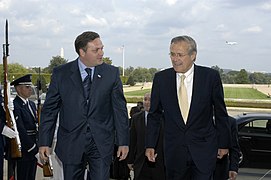 Giorgi Baramidze with Donald Rumsfeld (September 24, 2004).jpg