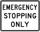 Zeichen R8-7 Halten nur im Notfall erlaubt