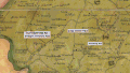 Close-up section of 1850 Sidney "Map of Baltimore County" (area immediately northeast of previous section), showing part of northeast Baltimore County to illustrate that present-day Glen Arm Road is part of the original Old Harford Road. The community of Glen Arm grew near the intersection of Old Harford Road with (today's) Long Green Pike.