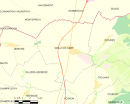 Mailly-le-Camp – Mappa