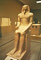 El Museu de Belles Arts és famós per la seva col·lecció d'objectes de l'antic Egipte, (en la imatge l'Estàtua colossal del rei menkaura).