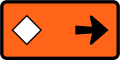 (TW-22) Detour - follow diamond symbol (to the right)