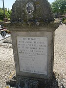 Tombe de René Blondel au cimetière de Pel-et-Der. Ce soldat est mort le 17 novembre 1918 en Grèce.