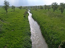 Provadijska reka ve východní části nížiny