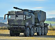 With the new Artillery Truck Interface (ATI) the 10x10 HX3 could be utilised in future as the standard basis for various artillery solutions or similar systems