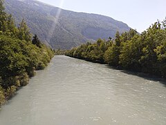 Romanche kort før L'Eau d'Olle løber ind i Romanche