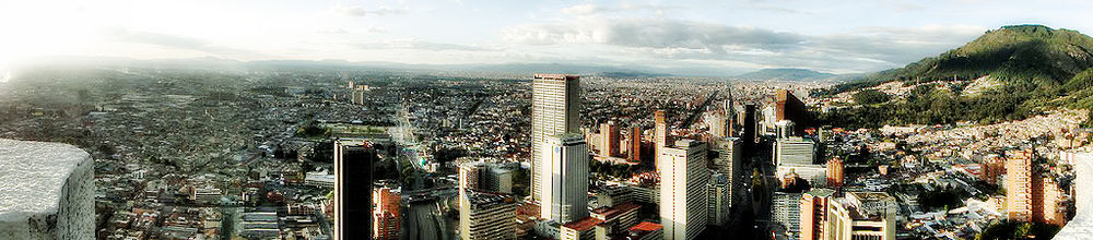 Panorama vido al urbocentro de Bogoto