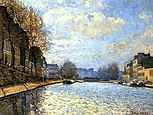 Vue du canal Saint-Martin, Sisley