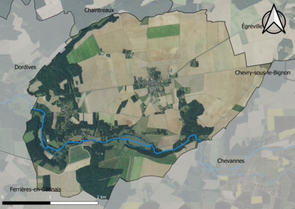 Carte orhophotogrammétrique de la commune.