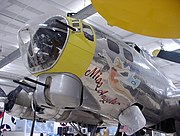 B-17Gの機首先端下にある12.7mm 2門のガンタレット