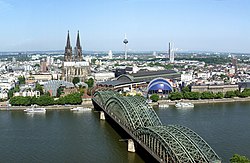 Panorama di Colonia dal campanile della cattedrale