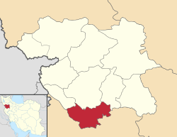 Location in Kurdistan Province