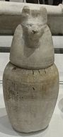 Vaso canopo de la dama Taremetenbastet (Egipto, h. 664 A.C.)