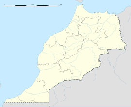 Poloha mesta Rabat v rámci Maroka