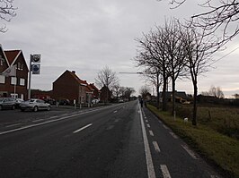 N33 tussen Torhout en het Kasteel van Wijnendale.