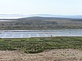 Salt evaporation ponds at Pag, Croatia