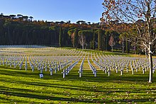 L'area cimiteriale.