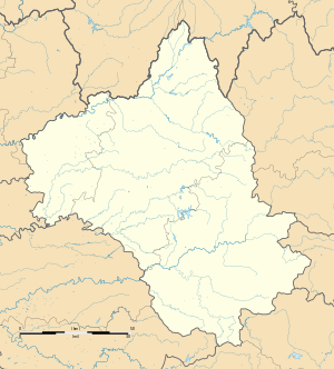 桑特雷斯在阿韦龙省的位置