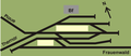 Gleisplan des Bf Rennsteig bei Ilmenau