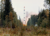 Cyclone-3 rocket launching Meteor-3 satellite (Plesetsk, Aug. 15, 1991)