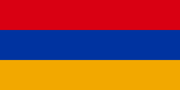 Հայաստանի Հանրապետության դրոշը, որի հիման վրա ստեղծվել է Արցախի դրոշը