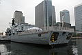 HMS Northumberland (F238) docked at West India South Dock, September 2013