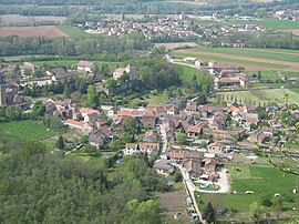 A general view of Hières-sur-Amby