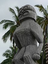 Patung ki'i di Puʻuhonua o Hōnaunau, Pulau Hawaii