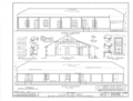 Elevation, La Casa de López, 1936, Historic American Building Survey