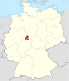 Tyskland, beliggenhed af Landkreis Kassel markeret