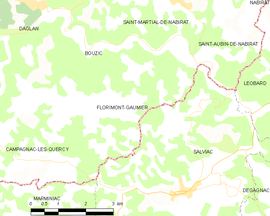 Mapa obce Florimont-Gaumier