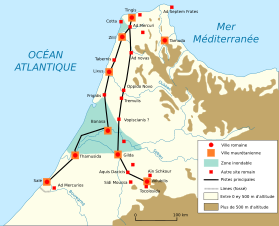 Cités de la Maurétanie Tingitane sous le Haut Empire.