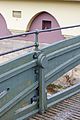 Detailansichten Die Gußstahlbrücke über die Neumagen in Staufen im Breisgau. Sie soll die letzte erhaltene Gußstahlbrücke in Deutschland sein.1871lt wurde siean diesem Platz installiert.