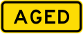 (PW-29.1/W16-5.3) Watch for aged pedestrians