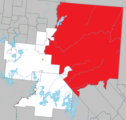 Location within La Vallée-de-l'Or RCM