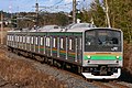 Set Y12 (former Saikyo Line set) on the Utsunomiya Line in December 2020