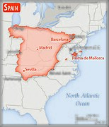 Порівняння розмірів території Іспанії та США
