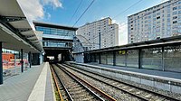 View of the West Station's platforms and tracks