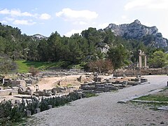 Le site archéologique, vu du sud.