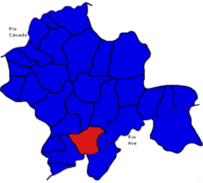 Localização no município de