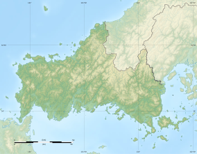 Map showing the location of Akiyoshidai Quasi-National Park