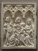 Adoration of the Magi, ivory, 15th century